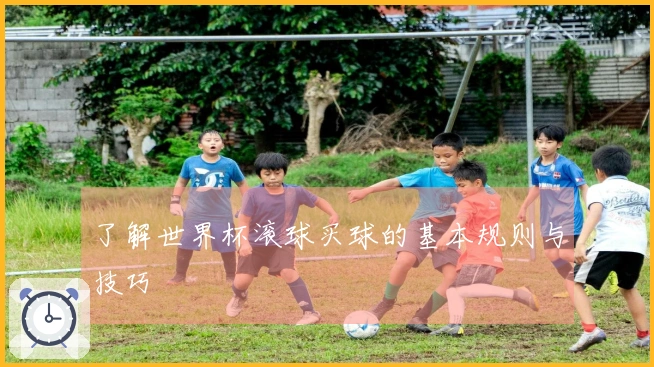 了解世界杯滚球买球的基本规则与技巧